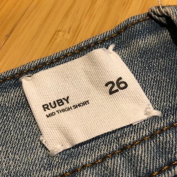 Hudson Jeans Ruby Mid Thigh Shorts - Picture 7 of 11